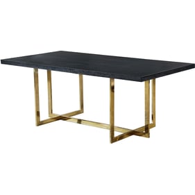 Meridian Furniture Elle Gold Dining Table