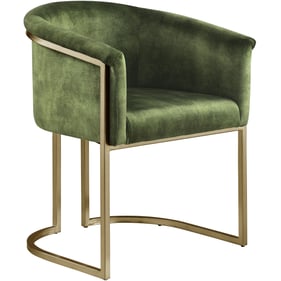 Meridian Furniture Tierra Olive Brushed Brass Dining Chair