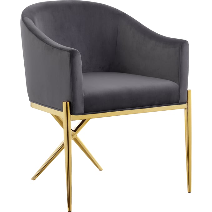 Design Edge Inglewood  Grey Gold Dining Chair DE-23273678