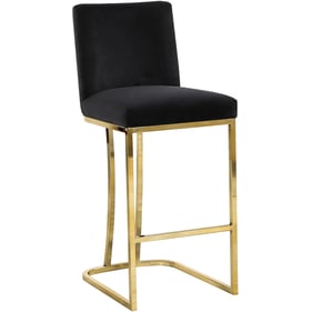 Design Edge Talbingo  Black Velvet Gold Base Stool