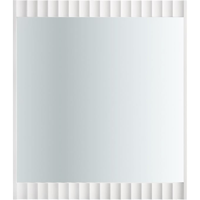 Meridian Furniture Modernist White Gloss Mirror MRD-801WHITE-M