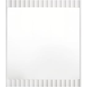 Meridian Furniture Modernist White Mirror