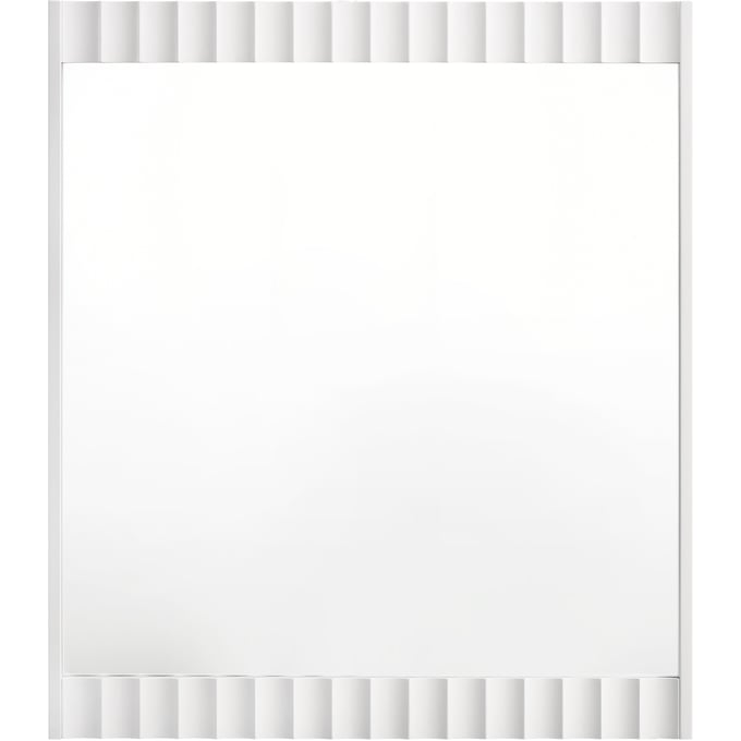 Meridian Furniture Modernist White Mirror MRD-802WHITE-M