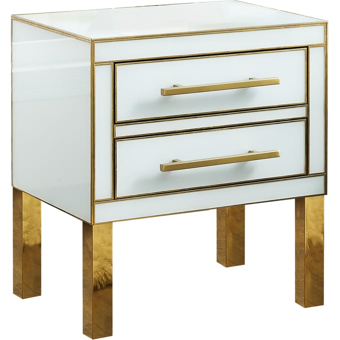 Meridian Furniture Gigi White Side Table MRD-820