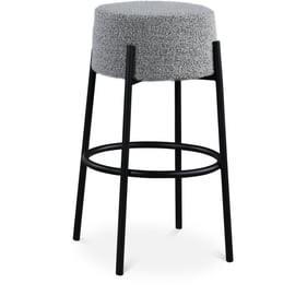 Meridian Furniture Avalon Grey Fabric Bar Stool