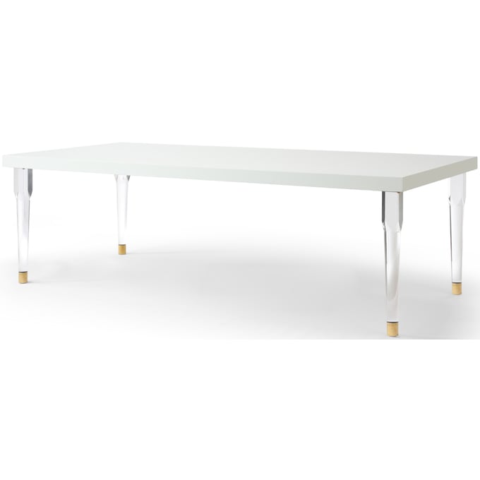 Meridian Furniture Bethany White Dining Table MRD-832-T