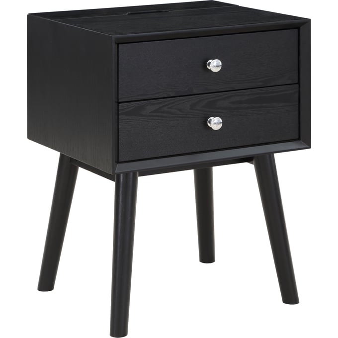 Meridian Furniture Teddy Black Night Stand MRD-838BLACK