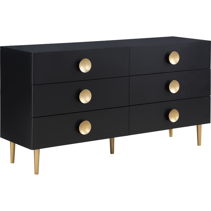 Meridian Furniture Zayne Black Dresser MRD-842BLACK-D