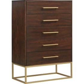 Meridian Furniture Maxine Brown Gold Drawer Chest