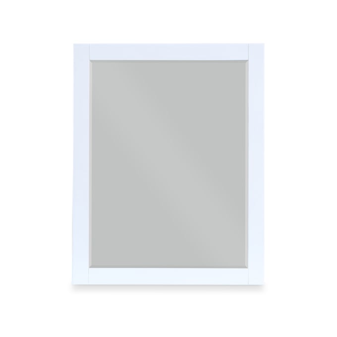 Meridian Furniture Maxine White Gold Mirror MRD-848WHITE-M