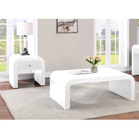 Meridian Furniture Artisto White 3pc Coffee Table Set