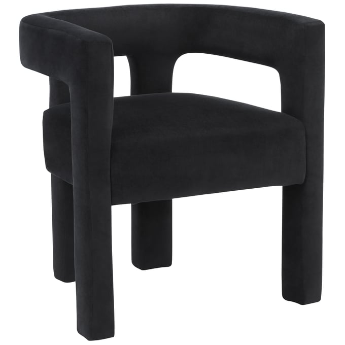 Meridian Furniture Athena Black Velvet Dining Chair MRD-889BLACK-C