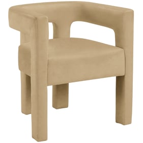 Meridian Furniture Athena Camel Velvet Dining Chair