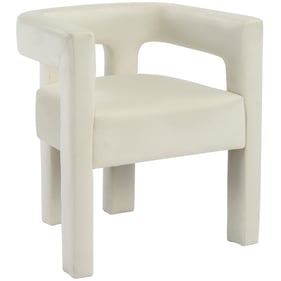 Meridian Furniture Athena Cream Velvet Dining Chair