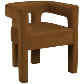 Meridian Furniture Athena Saddle Velvet Dining Chair