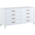 Bowtie White / Gold Dresser