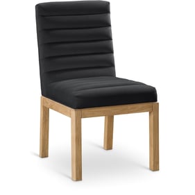 Meridian Furniture Evelyn Black Velvet Natural Dining Chair