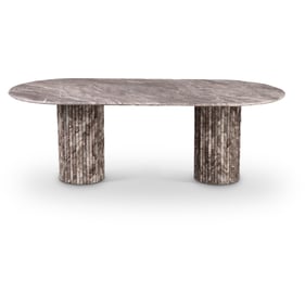 Meridian Furniture Messina Brown Marble Dining Table