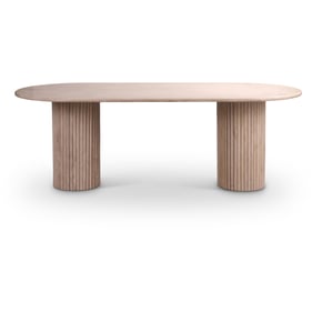 Meridian Furniture Messina Beige Travertine Dining Table