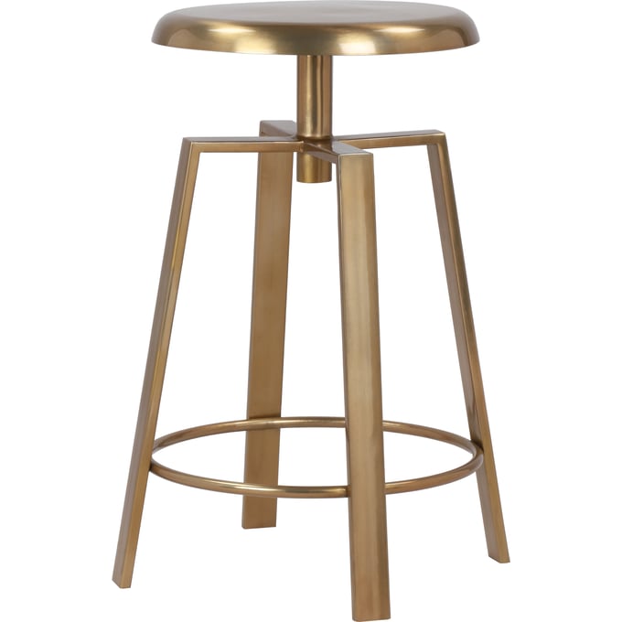 Meridian Furniture Lang Gold Bar Stool MRD-936GOLD