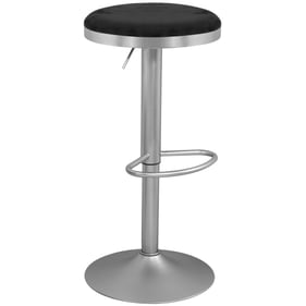 Meridian Furniture Brody Black Silver Adjustable Stool