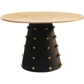 Meridian Furniture Raven Black Gold Dining Table