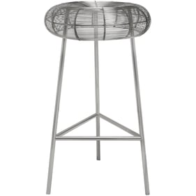 Meridian Furniture Tuscany Silver Counter Height Stool