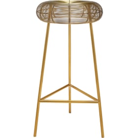 Meridian Furniture Tuscany Gold Bar Stool