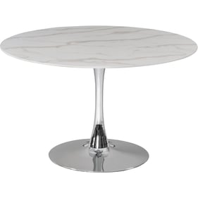 Meridian Furniture Tulip Chrome 48 Inch Dining Table