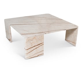 Meridian Furniture Livorno Beige Light Grey Coffee Table