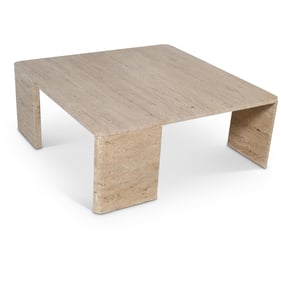 Meridian Furniture Livorno Travertine Coffee Table