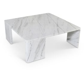 Meridian Furniture Livorno White Light Grey Coffee Table