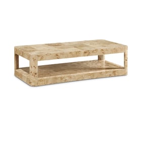 Meridian Furniture Reeves Natural Burl Wood Coffee Table