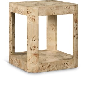 Meridian Furniture Reeves Natural Burl Wood End Table