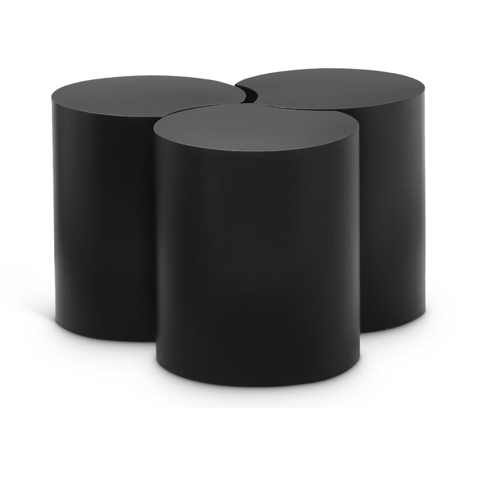 Meridian Furniture Dimple Black Modular 3pc Coffee Table MRD-99081BLACK-3D