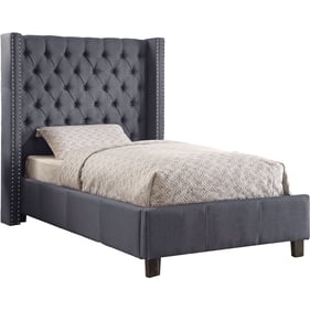 Design Edge Kurri Kurri  Grey Linen Twin Bed