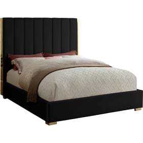 Design Edge Lake Cargelligo  Black Velvet Full Bed