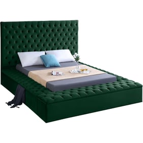 Meridian Furniture Bliss Green Velvet King Bed