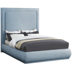 Meridian Furniture Brooke Light Blue Fabric King Bed