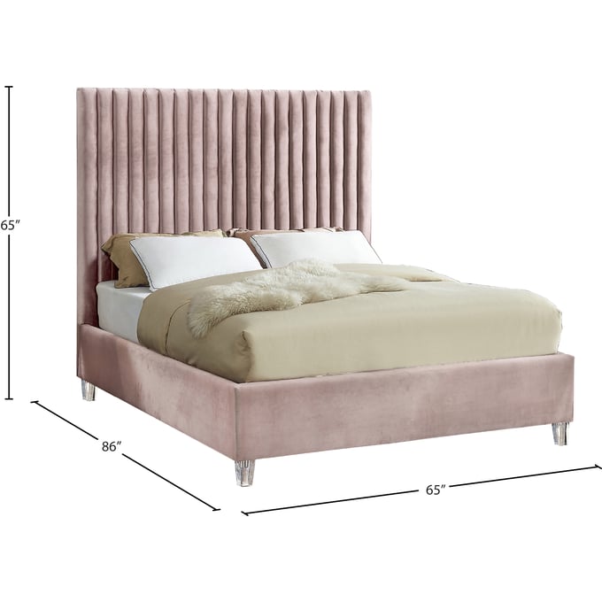 Candace shop velvet bed