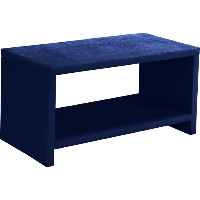 Meridian Furniture Cleo Navy Velvet Night Stand MRD-CLEONAVY-NS