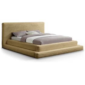 Meridian Furniture Drew Camel Fabric Full Platform Bed