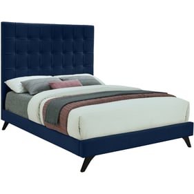 Meridian Furniture Elly Navy Velvet Full Bed