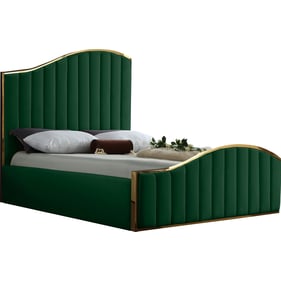 Design Edge Toukley  Green Velvet King Bed