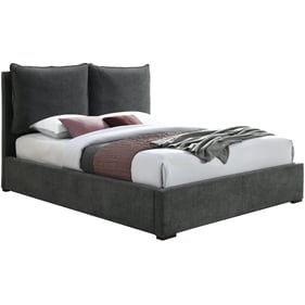 Meridian Furniture Misha Pepper Black Fabric King Bed