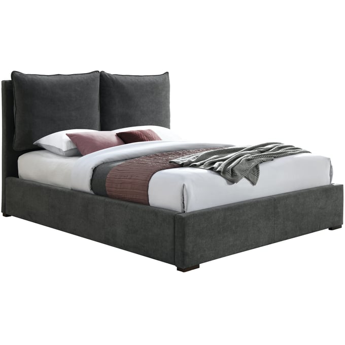 Meridian Furniture Misha Pepper Black Fabric King Bed MRD-MISHABLACK-K