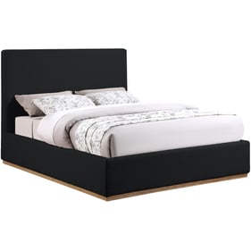 Meridian Furniture Monaco Black Fabric Queen Bed