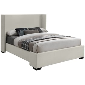 Meridian Furniture Oxford Beige Fabric Queen Bed