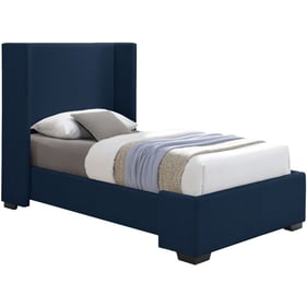 Meridian Furniture Oxford Navy Fabric Twin Bed