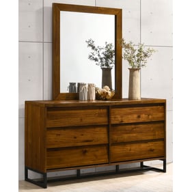 Meridian Furniture Reed Coffee Dresser and Mirror